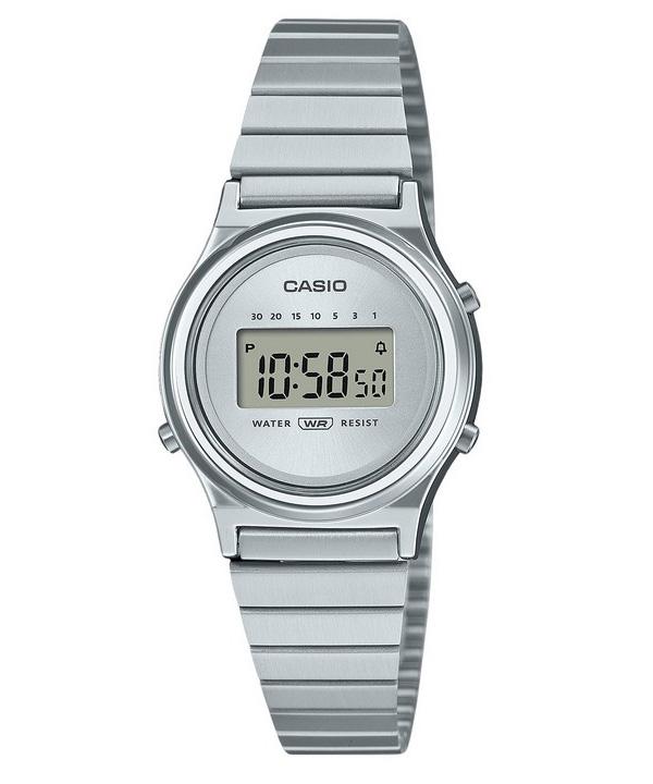 Винтажные цифровые кварцевые женские часы Casio из нержавеющей стали с серебряным циферблатом LA700WE-7A
Винтажные цифровые кварцевые женские часы Casio из нержавеющей стали с серебряным циферблатом LA700WE-7A