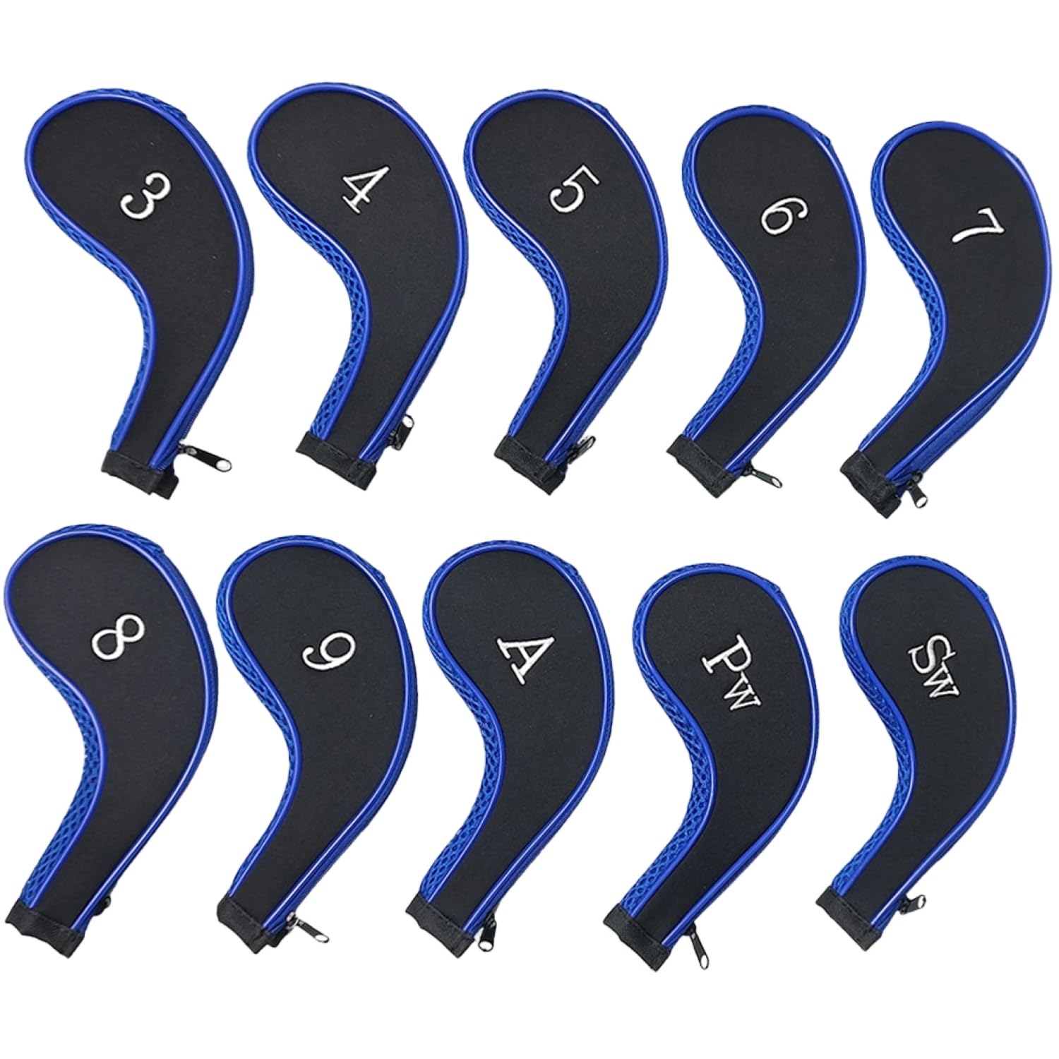Чехол для клюшки FJmark Golf Iron Head Cover Utility с застежкой-молнией из неопрена, набор из 10 стильных предметов (синий)
Чехол для клюшки FJmark Golf Iron Head Cover Utility с застежкой-молнией из неопрена, набор из 10 стильных предметов (синий)