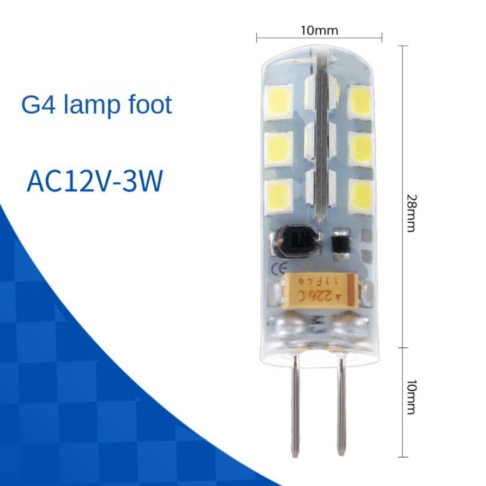 Тепла холодна біла світлодіодна лампа G4 заміна галогенної лампи нова кришталева лампочка домашнього декору AC3W-White Light(6000K-6500K)
Тепла холодна біла світлодіодна лампа G4 заміна галогенної лампи нова кришталева лампочка домашнього декору AC3W-White Light(6000K-6500K)