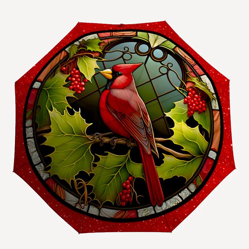 1pc Stained Glass Cardinal Automatic Folding Umbrella - Portable Collapsible 8-Rib Umbrella for All Seasons yy251119210
1pc Stained Glass Cardinal Automatic Folding Umbrella - Portable Collapsible 8-Rib Umbrella for All Seasons yy251119210