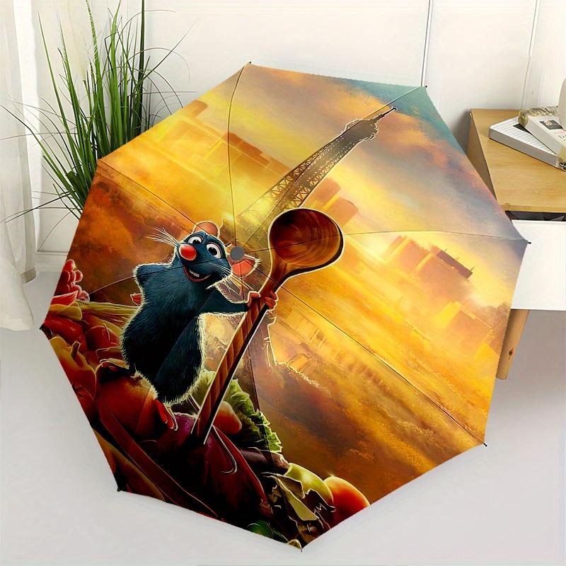 Ratatouille, Gusteau Themed Automatic opening and closing folding umbrella, 8 rib windproof, compact travel design, suitable for all occasio
Ratatouille, Gusteau Themed Automatic opening and closing folding umbrella, 8 rib windproof, compact travel design, suitable for all occasio