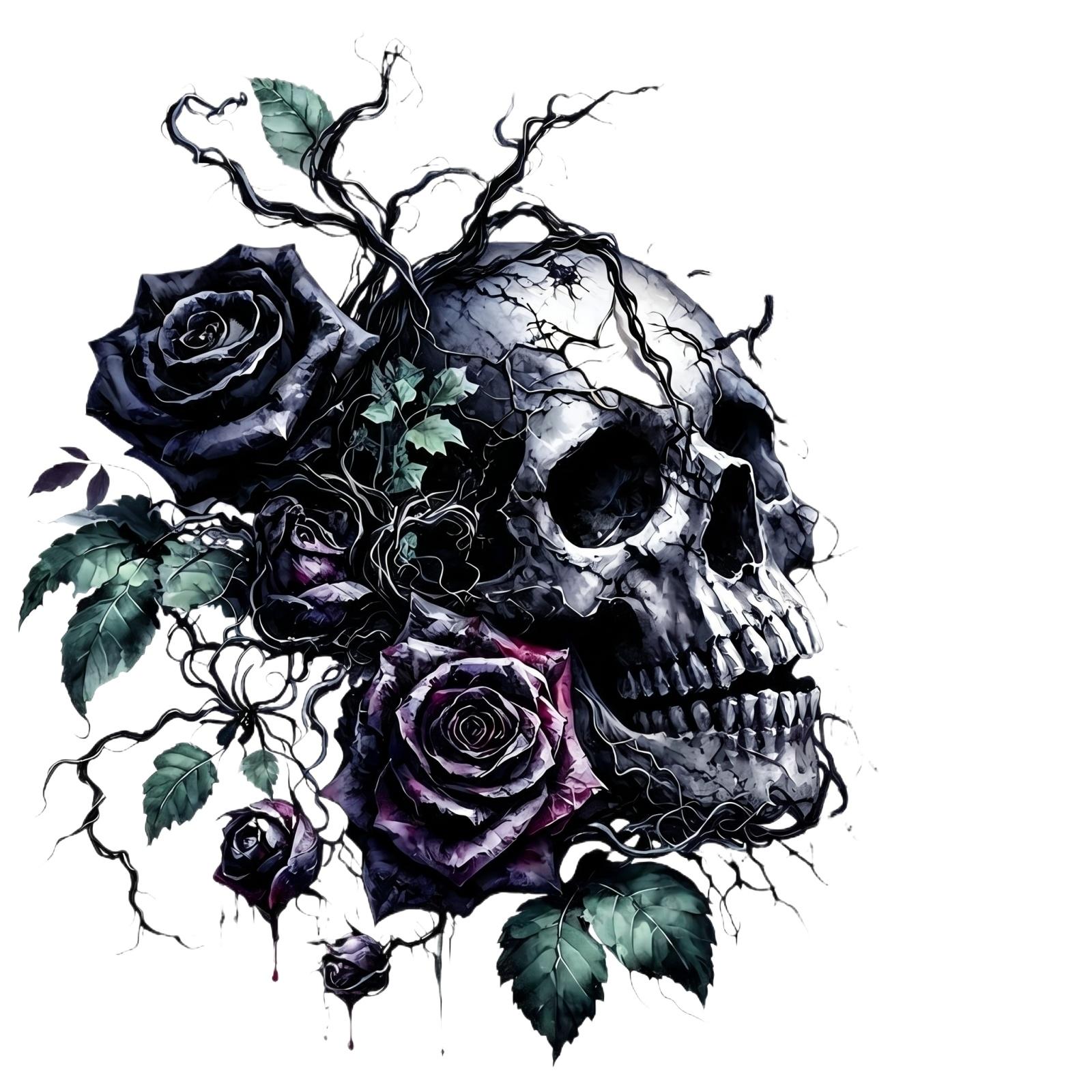 Self Adhesive Wall Decal Halloween Skull Rose Design Dark Gothic Style Removable Wall Sticker for Living Room Bedroom Horror Decoration One Size
Self Adhesive Wall Decal Halloween Skull Rose Design Dark Gothic Style Removable Wall Sticker for Living Room Bedroom Horror Decoration One Size