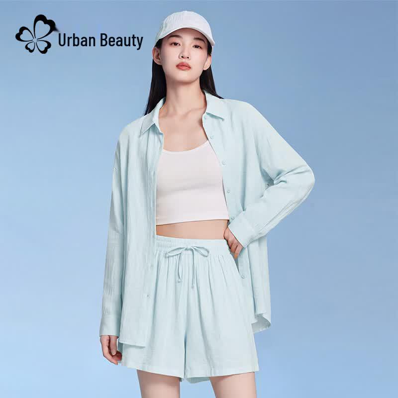 Women s Summer Linen Blend Polo Shirt & Shorts Set L
Women s Summer Linen Blend Polo Shirt & Shorts Set L