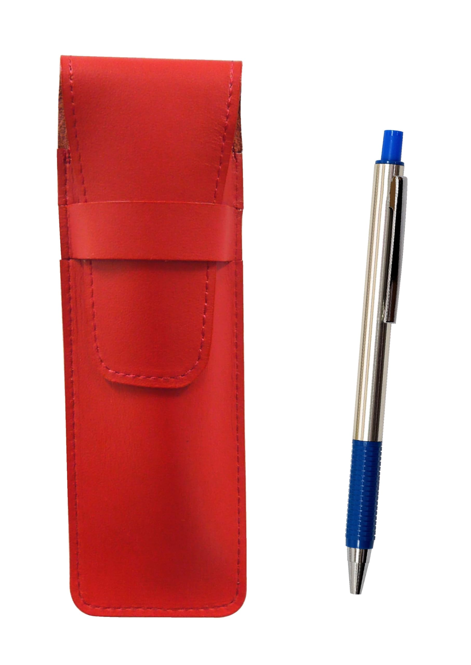 2 Pack Slim Cowhide Pencil Case Red FB325 Aluminum Straight Knock Ballpoint Pen Set Blue T23-ASR-FB325-L-2
2 Pack Slim Cowhide Pencil Case Red FB325 Aluminum Straight Knock Ballpoint Pen Set Blue T23-ASR-FB325-L-2