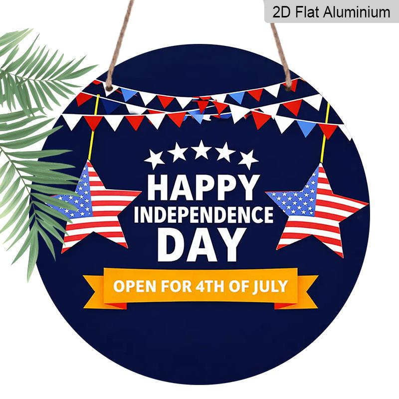 Плоский 2D, 1 шт. Круглая алюминиевая подвесная табличка С Днем Независимости , Патриотичный дизайн, гирлянда со звездами и флагом США, Рустикальный металлический декор для стены на 4 июля 7.87x7.87inch
Плоский 2D, 1 шт. Круглая алюминиевая подвесная табличка С Днем Независимости , Патриотичный дизайн, гирлянда со звездами и флагом США, Рустикальный металлический декор для стены на 4 июля 7.87x7.87inch