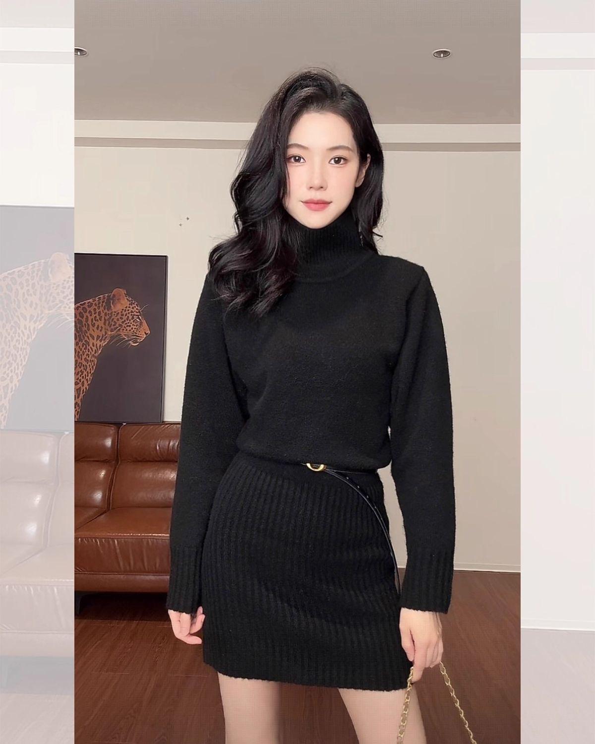 Elegant Knitted Dress for Special Occasions - Women s Autumn/Winter Slim-Fit Hip-Hugging Skirt, Perfect Under Coats One Size
Elegant Knitted Dress for Special Occasions - Women s Autumn/Winter Slim-Fit Hip-Hugging Skirt, Perfect Under Coats One Size