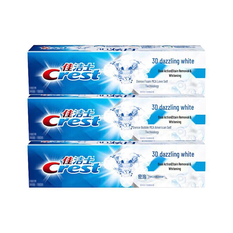 Crest 3D White Dual-Action Whitening Toothpaste
Crest 3D White Dual-Action Whitening Toothpaste