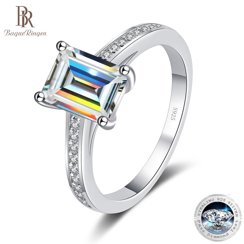 Bague Ringen 2CT изумрудной огранки с муассанитом, обручальные кольца для женщин, стерлинговое серебро Pt950, с платиновым покрытием, свадебные простые ювелирные изделия 2ct No.5 зелёный
Bague Ringen 2CT изумрудной огранки с муассанитом, обручальные кольца для женщин, стерлинговое серебро Pt950, с платиновым покрытием, свадебные простые ювелирные изделия 2ct No.5 зелёный