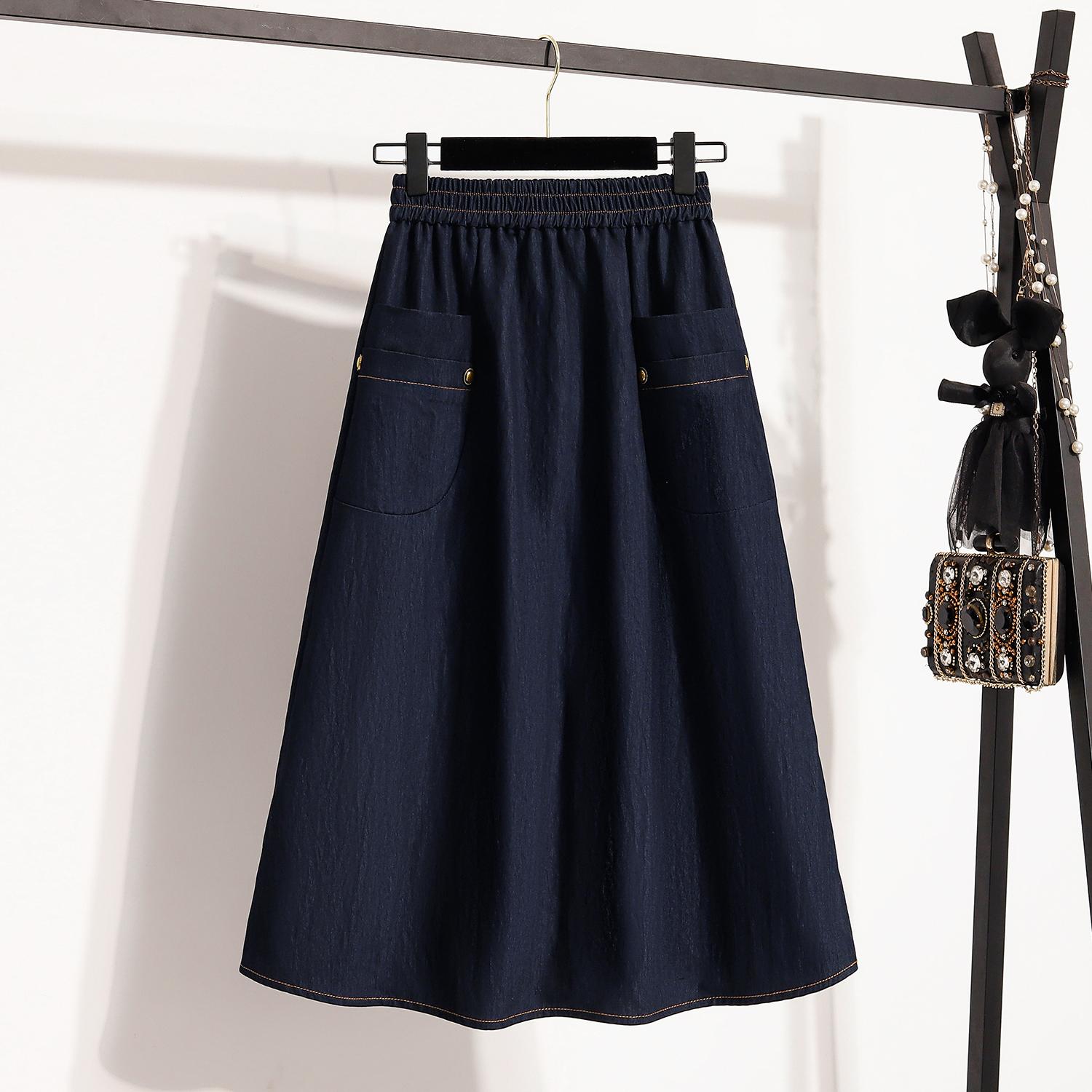 DIMANAF 2025 Plus Size Summer Elastic Denim Skirts Women A-Line Fashion Loose Skirt High Waist Vintage Maxi XL синий
DIMANAF 2025 Plus Size Summer Elastic Denim Skirts Women A-Line Fashion Loose Skirt High Waist Vintage Maxi XL синий