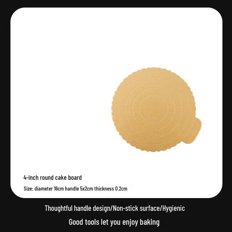 ZISIZ 4-дюймовые круглые золотые утолщенные подложки для тортов (3-Pack)
ZISIZ 4-дюймовые круглые золотые утолщенные подложки для тортов (3-Pack)