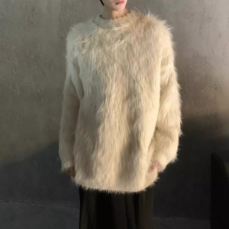 Basic Mink Velvet Loose Knitted Pullovers Autumn Winter Round Neck Men s Clothing Solid Color Japan Style Long Sleeve Sweaters S білий
Basic Mink Velvet Loose Knitted Pullovers Autumn Winter Round Neck Men s Clothing Solid Color Japan Style Long Sleeve Sweaters S білий