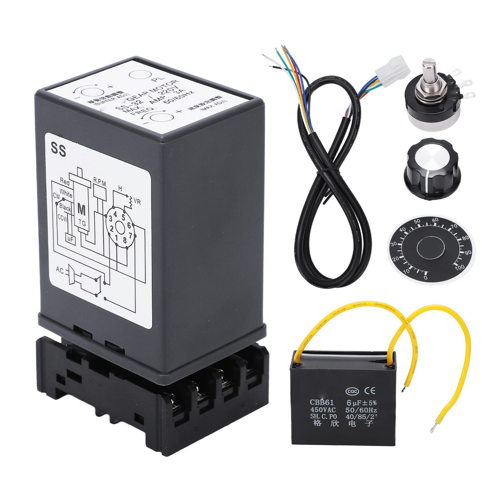 BERM Motor Speed Controller Mini Separate Single Phase Stable Performance Motor Governor AC 220V
BERM Motor Speed Controller Mini Separate Single Phase Stable Performance Motor Governor AC 220V