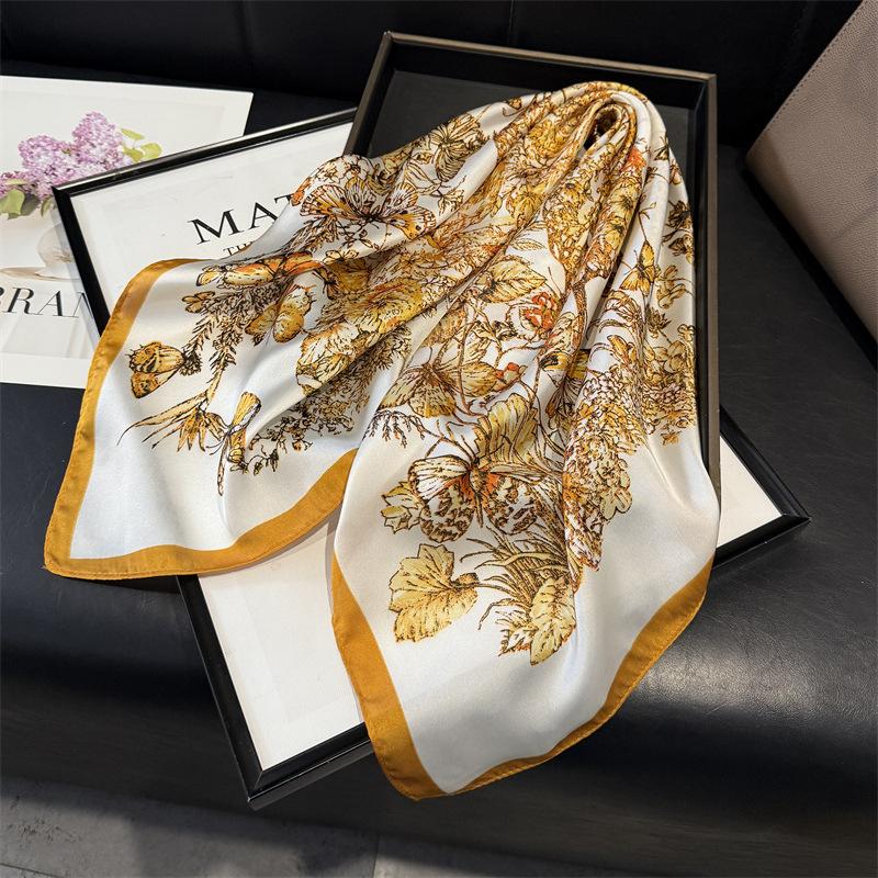 Scarf Handkerchief Hijab Silk Square Shawl Wraps Bandana Headband Neckerchief Ribbon Foulards Femme Female Designer Hair Bands 70x70cm
Scarf Handkerchief Hijab Silk Square Shawl Wraps Bandana Headband Neckerchief Ribbon Foulards Femme Female Designer Hair Bands 70x70cm