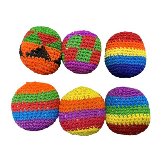 Colorful Crochet Footbag Sack Balls Soft Textured Beanbags for Kids Hand-Eye Coordination Outdoor Group Games Party Favors Kindergarten Sports 6pcs
Colorful Crochet Footbag Sack Balls Soft Textured Beanbags for Kids Hand-Eye Coordination Outdoor Group Games Party Favors Kindergarten Sports 6pcs