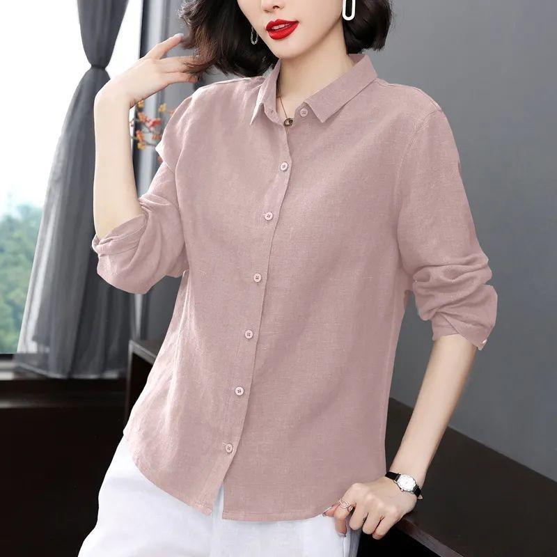 Women s Mid-Age Long Sleeve European & American Loose Solid Color Flaw-Hiding Shirt - Spring Style M - Below 95 lbs
Women s Mid-Age Long Sleeve European & American Loose Solid Color Flaw-Hiding Shirt - Spring Style M - Below 95 lbs