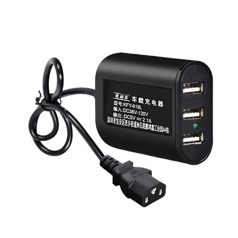 3-портовое USB-зарядное устройство для электровелосипеда, мотоцикла с интеллектуальным распознаванием, защитой от перегрузки, вход 36В-120В 1
3-портовое USB-зарядное устройство для электровелосипеда, мотоцикла с интеллектуальным распознаванием, защитой от перегрузки, вход 36В-120В 1