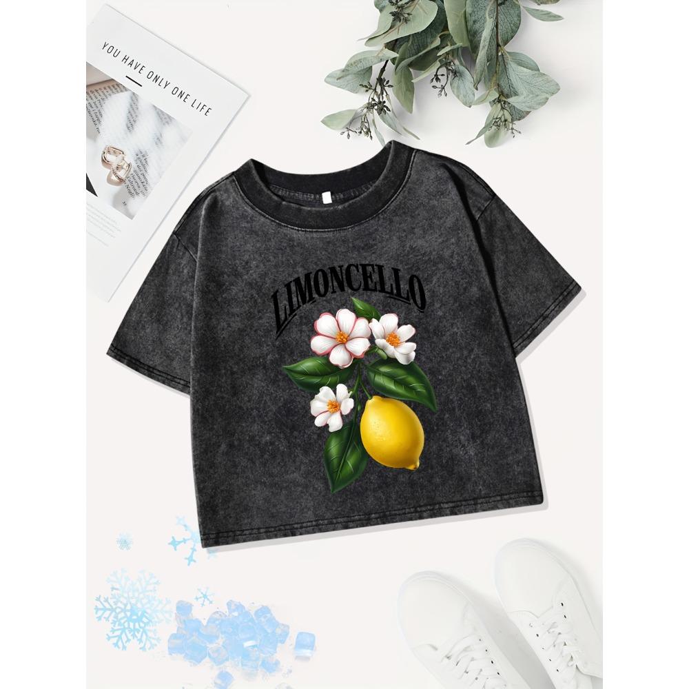 Летние хлопковые кроп-топы женские с принтом Limoncello, выстиранные футболки, состаренные, с круглым вырезом, стандартной посадки, уличная одежда, женская одежда XL
Летние хлопковые кроп-топы женские с принтом Limoncello, выстиранные футболки, состаренные, с круглым вырезом, стандартной посадки, уличная одежда, женская одежда XL