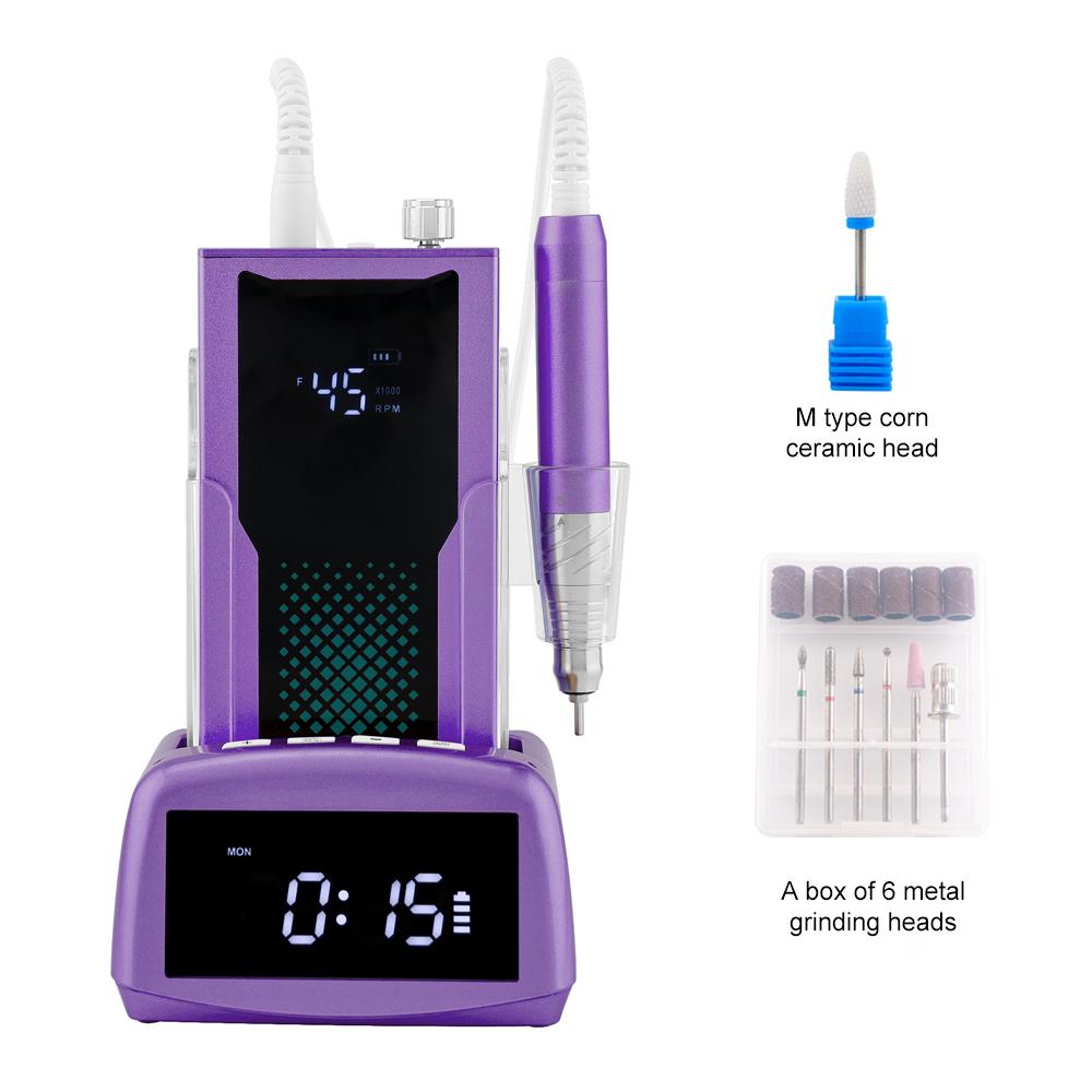 BEPAN 2025 New 85w Rechargeable Nail Drill Portable 45000RPM Cordless Nail Drill Machine Manicure with Charing Base UK фиолетовый
BEPAN 2025 New 85w Rechargeable Nail Drill Portable 45000RPM Cordless Nail Drill Machine Manicure with Charing Base UK фиолетовый