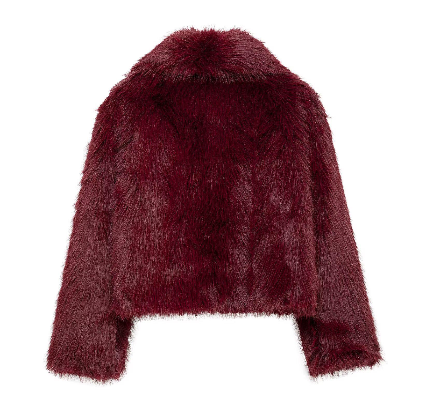 2025 Ранняя весна Европейская и американская женская мода: Пальто с отложным воротником, пушистое, с длинными рукавами M красный
2025 Ранняя весна Европейская и американская женская мода: Пальто с отложным воротником, пушистое, с длинными рукавами M красный