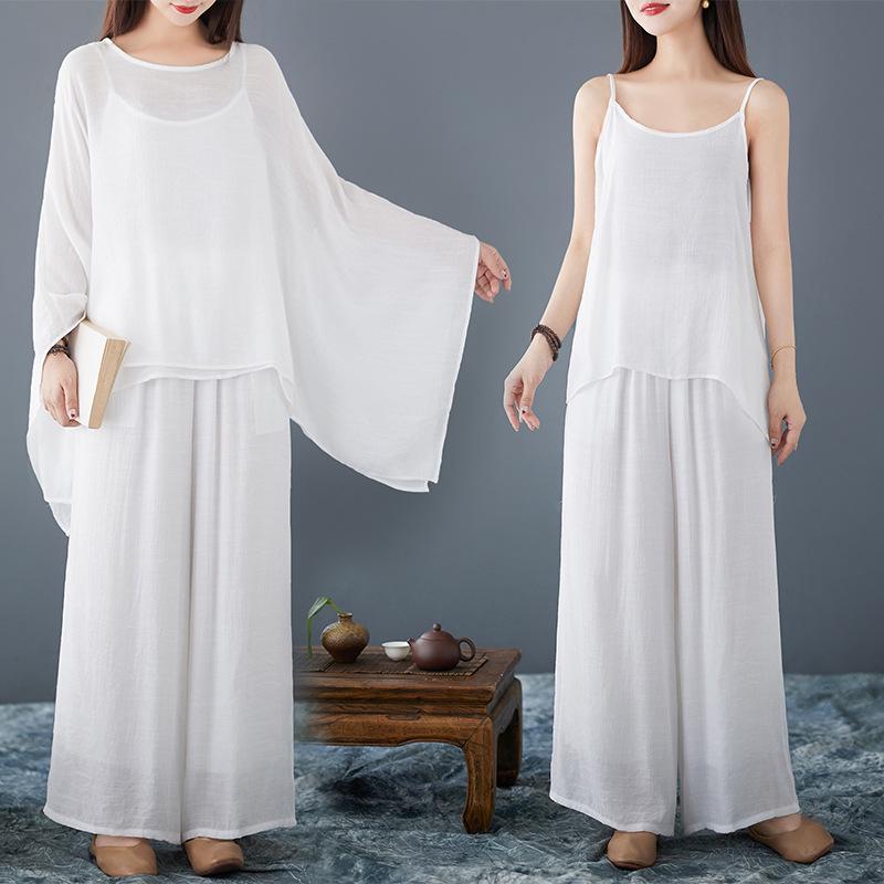 Ethereal White Zen Linen Set: Women s Top and Wide-Leg Pants for Meditation Practice Extra Large
Ethereal White Zen Linen Set: Women s Top and Wide-Leg Pants for Meditation Practice Extra Large
