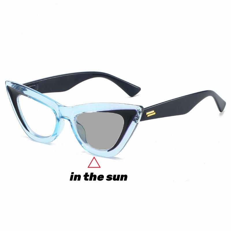 Женские модные очки для чтения «кошачий глаз» с фотохромными линзами, новый дизайн, маленькая треугольная оправа, меняющие цвет, очки для дальнозоркости, диоптрии 4.0
Женские модные очки для чтения «кошачий глаз» с фотохромными линзами, новый дизайн, маленькая треугольная оправа, меняющие цвет, очки для дальнозоркости, диоптрии 4.0