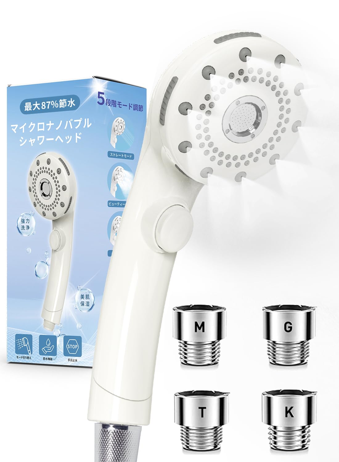 Shower Micro Nano Water High Cleaning Water Stop at Shower Pore Dirt Beautiful Moisturizing Micro Bubble Shower Ultra Fine 5 Level Modes Head, Bubble,
Shower Micro Nano Water High Cleaning Water Stop at Shower Pore Dirt Beautiful Moisturizing Micro Bubble Shower Ultra Fine 5 Level Modes Head, Bubble,