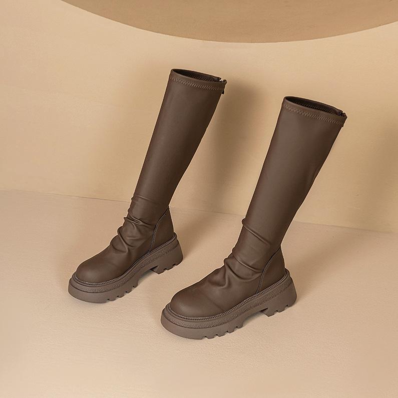 2025 autumn and winter new European and American foreign trade large size round head high tube elastic muffin thick bottom long tube thin women s boot 42 коричневый
2025 autumn and winter new European and American foreign trade large size round head high tube elastic muffin thick bottom long tube thin women s boot 42 коричневый