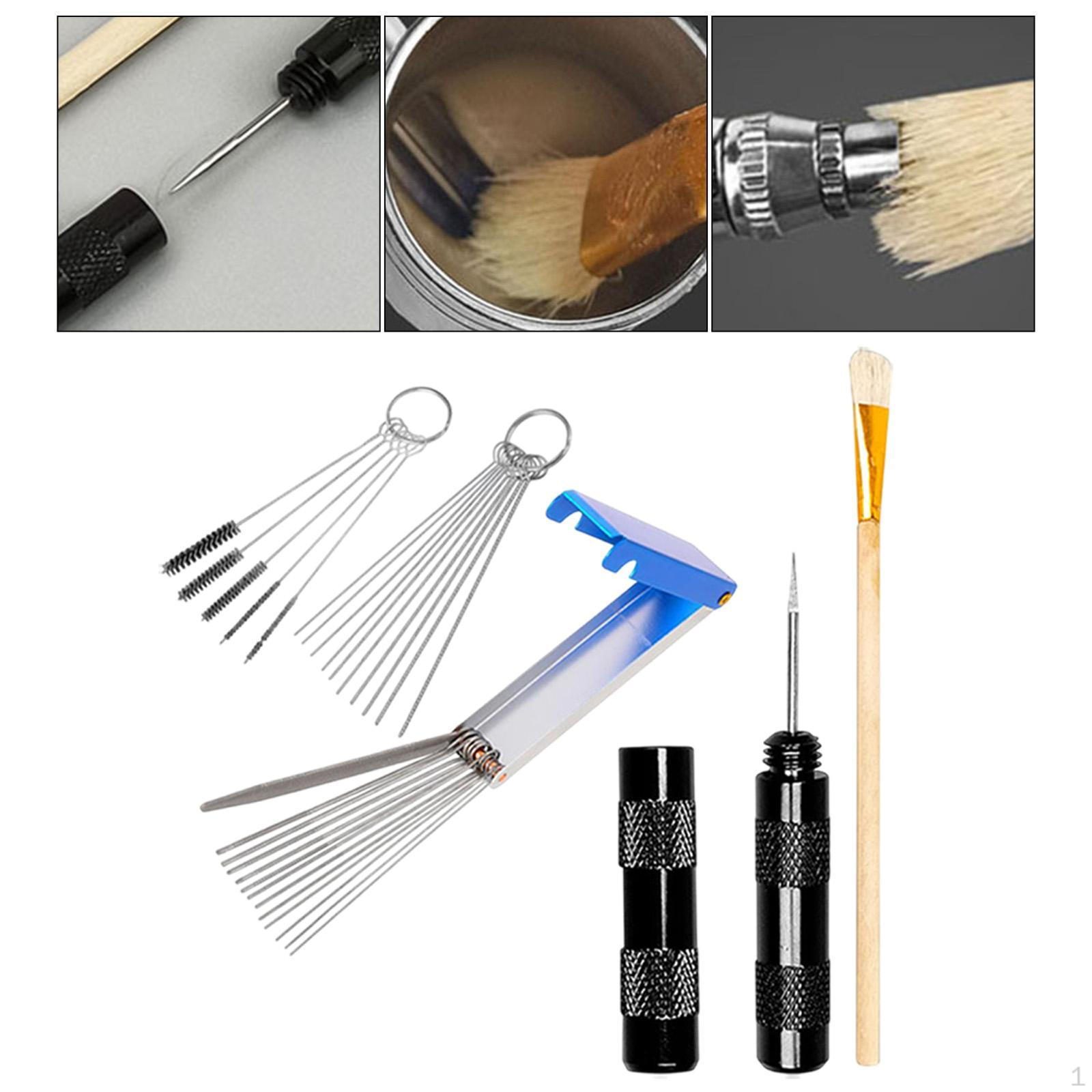 Airbrush Care Brush Collection with Multiuse Needles for Home Studio чорний
Airbrush Care Brush Collection with Multiuse Needles for Home Studio чорний