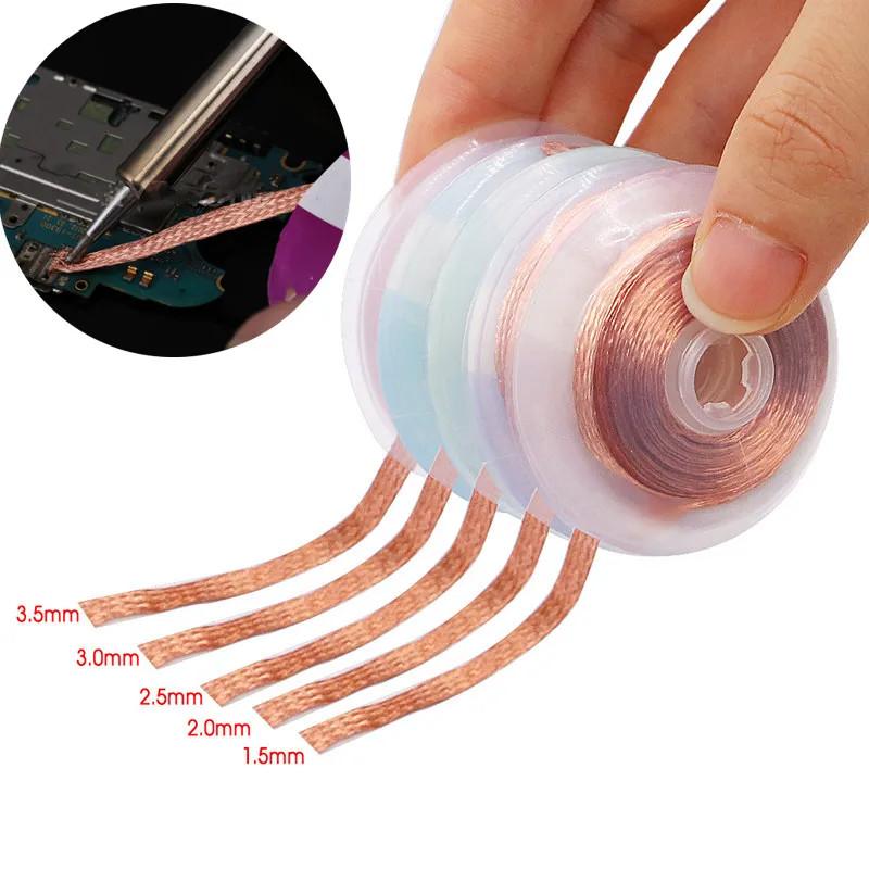 Desoldering Braid Tape Copper Solder Wire Soldering Wick Tin Solder Removal Braid Welding Wire Repair Tool 1.0/1.5/2/2.5/3mm 1.0mmX1.5M
Desoldering Braid Tape Copper Solder Wire Soldering Wick Tin Solder Removal Braid Welding Wire Repair Tool 1.0/1.5/2/2.5/3mm 1.0mmX1.5M