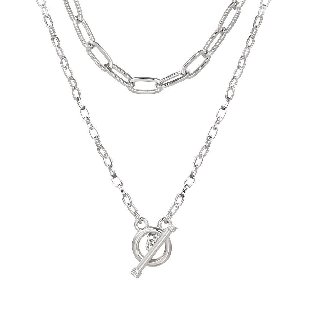 Женское ожерелье с двойным кругом, простое круглое ожерелье-цепочка на ключице с ожерельем с подвеской, геометрическое ожерелье
Женское ожерелье с двойным кругом, простое круглое ожерелье-цепочка на ключице с ожерельем с подвеской, геометрическое ожерелье