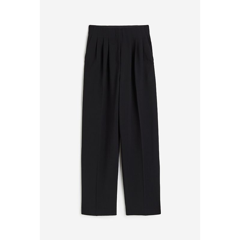 HM Women s Suit Pants Autumn Fashion Loose Temperament Diagonal Cloth High Waist Suit Pants 1191211 Black 34p
HM Women s Suit Pants Autumn Fashion Loose Temperament Diagonal Cloth High Waist Suit Pants 1191211 Black 34p