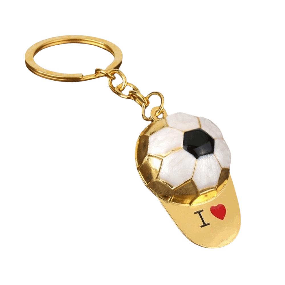 PVC Football Keychain Lightweight 3D Ball Shape Bag Charm Collection Car Keyring Festival золотий/білий
PVC Football Keychain Lightweight 3D Ball Shape Bag Charm Collection Car Keyring Festival золотий/білий