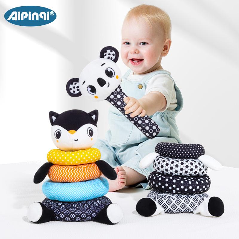 Aipinqi Rainbow Stacking Rings Plush Toy for Babies 0-3 Years Black and White Koala Stacking Ring
Aipinqi Rainbow Stacking Rings Plush Toy for Babies 0-3 Years Black and White Koala Stacking Ring