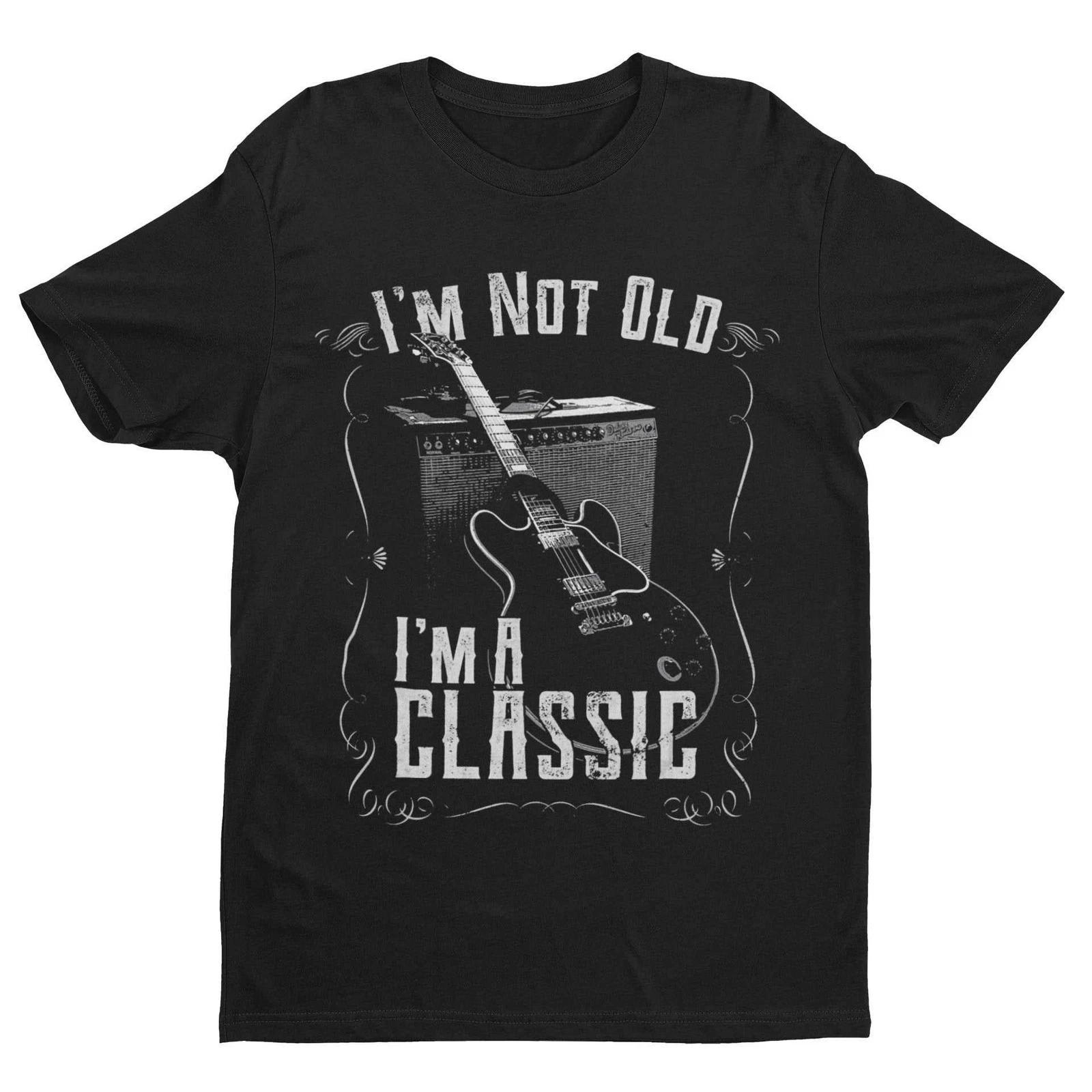 Funny Guitar T-shirt I m Not Old I m A Classic Amp Retro Guitarist Dad Grandpa Same Streetwear for Men and Women Pure Cotton S
Funny Guitar T-shirt I m Not Old I m A Classic Amp Retro Guitarist Dad Grandpa Same Streetwear for Men and Women Pure Cotton S