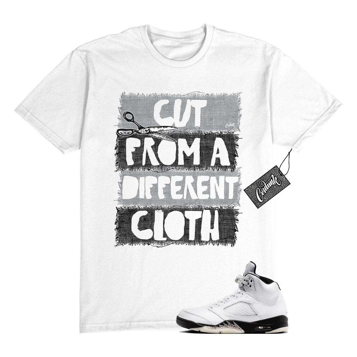 5 Reverse Metallic White Black T Shirt Match CUT S
5 Reverse Metallic White Black T Shirt Match CUT S