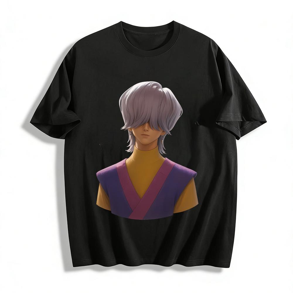 Anime Character Print Top with Silver Hair Niche Color Block Chinese Style Casual Pullover Pure cotton T-shirt XXS
Anime Character Print Top with Silver Hair Niche Color Block Chinese Style Casual Pullover Pure cotton T-shirt XXS