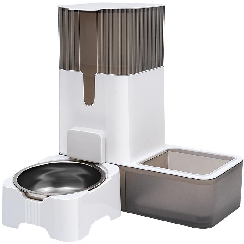 Автоматическая кормушка для домашних животных Миска для кошачьего корма Большая вместимость Миска для кошек Миска для собак Интегрированная миска для питьевой воды для собак Не намокающая пасть Плавающая миска для воды 42*14.5*32cm