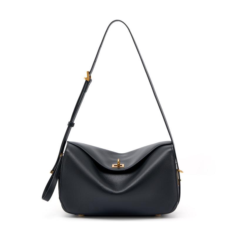 Genuine Leather Multi-compartment Shoulder Bag For Women Luxury Flap Lock Tote Bag High-end Large-capacity Underarm Storage Bag 28x8x17cm чорний
Genuine Leather Multi-compartment Shoulder Bag For Women Luxury Flap Lock Tote Bag High-end Large-capacity Underarm Storage Bag 28x8x17cm чорний