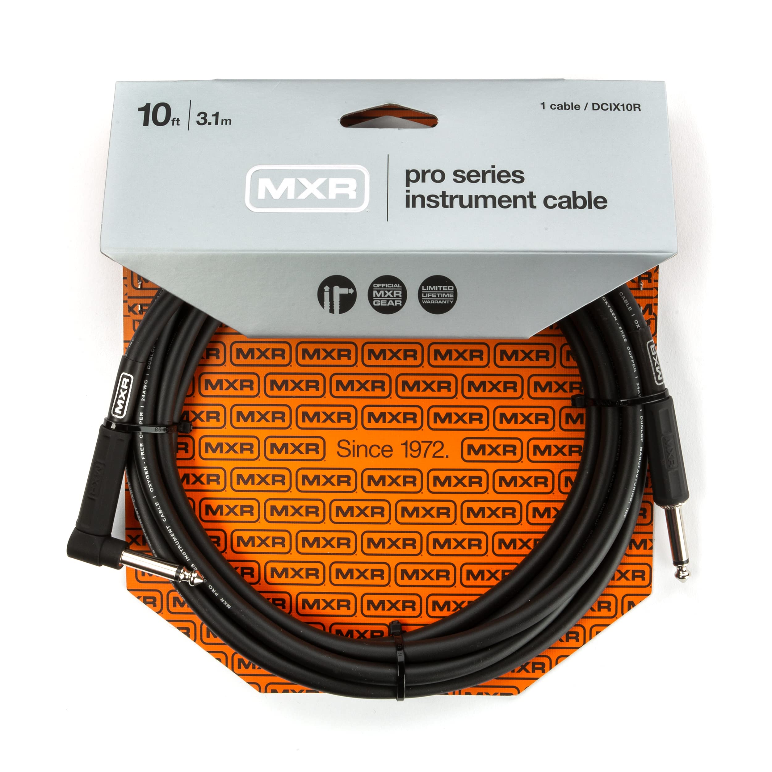 MXR DCIX10R Pro Series Cable 10 feet Pro Series Instrument Cable (3 meters) S/L
MXR DCIX10R Pro Series Cable 10 feet Pro Series Instrument Cable (3 meters) S/L