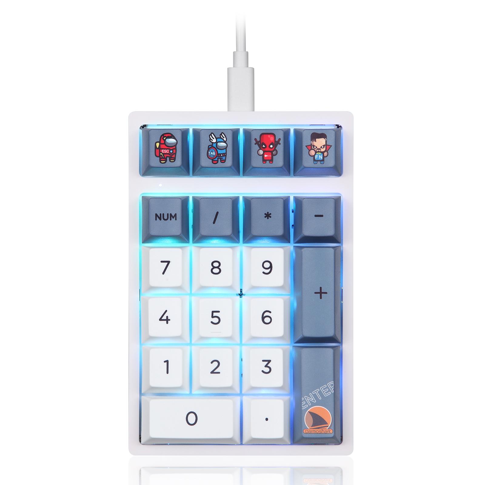 DARMOSHARK K3QMK USB Wired 21 Keys Numeric Keypad Mini Portable RGB Backlight Mechanical Gaming Number Pad Programmable for Computers As Shown A
DARMOSHARK K3QMK USB Wired 21 Keys Numeric Keypad Mini Portable RGB Backlight Mechanical Gaming Number Pad Programmable for Computers As Shown A