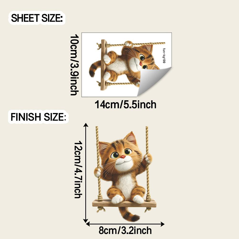 Cute Little Cat Swinging on The Swing Home Wall Switch Beautification Stickers
Cute Little Cat Swinging on The Swing Home Wall Switch Beautification Stickers