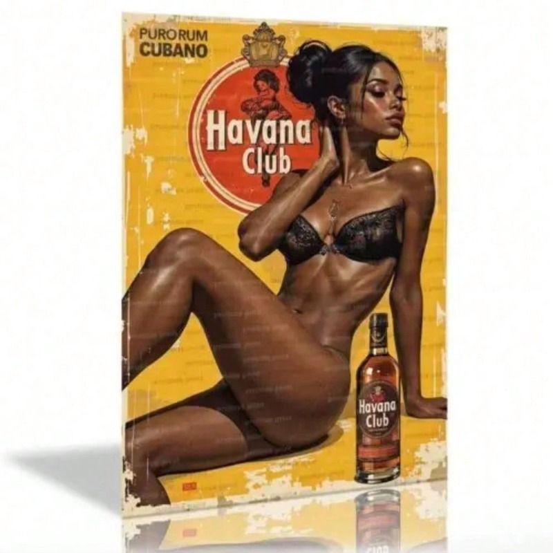 Metal Poster Havana Club Lady Bar Wall Art Decor
Metal Poster Havana Club Lady Bar Wall Art Decor