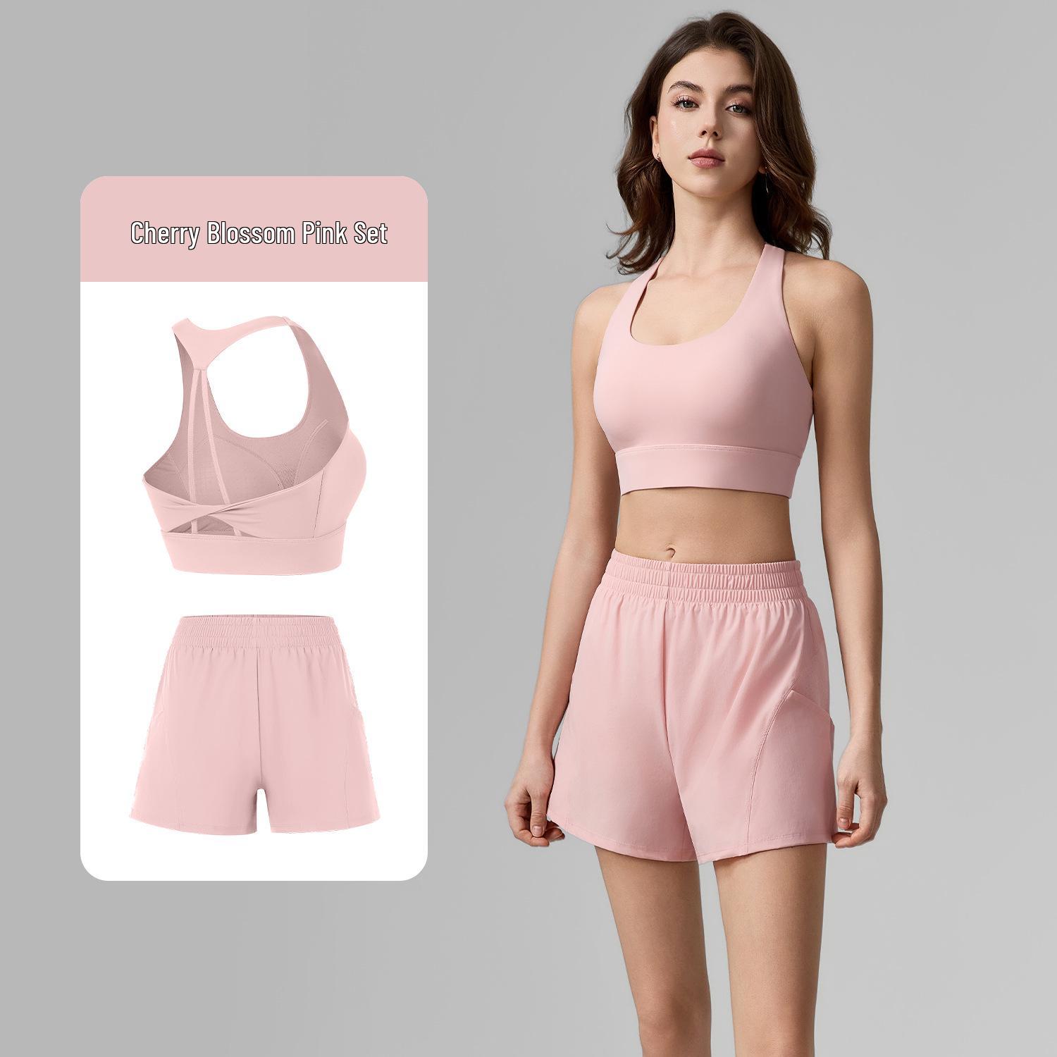 Women s Two-Piece Fitness Set: Sports Bra with Fixed Cups & Anti-Exposure Running Shorts Extra Large рожевий
Women s Two-Piece Fitness Set: Sports Bra with Fixed Cups & Anti-Exposure Running Shorts Extra Large рожевий