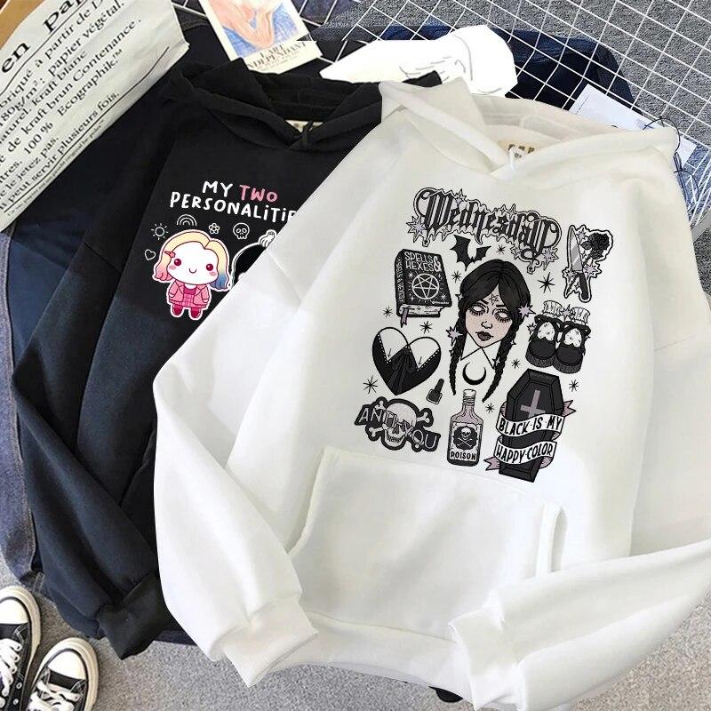 90s Y2k I Hate Everything Wednesday Addams Sweatshirts Women Y2k Aesthetic Winter Anime Tracksuit Female Aesthetic Hoodies
90s Y2k I Hate Everything Wednesday Addams Sweatshirts Women Y2k Aesthetic Winter Anime Tracksuit Female Aesthetic Hoodies