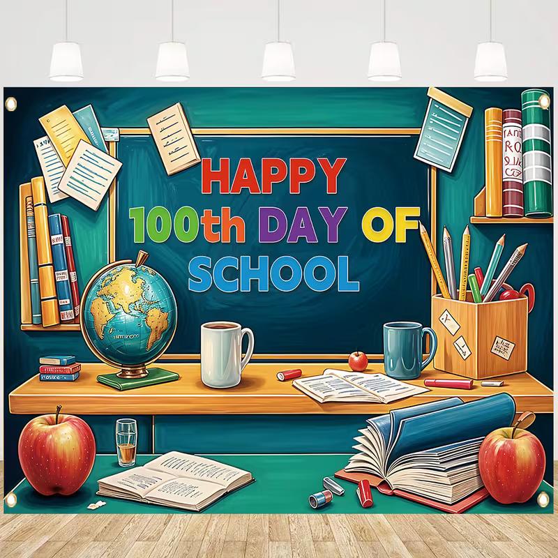 2D School Desk & Globe Print Backdrop for 100th Day of School Celebrations 47.2x31.5inch/120*80cm
2D School Desk & Globe Print Backdrop for 100th Day of School Celebrations 47.2x31.5inch/120*80cm