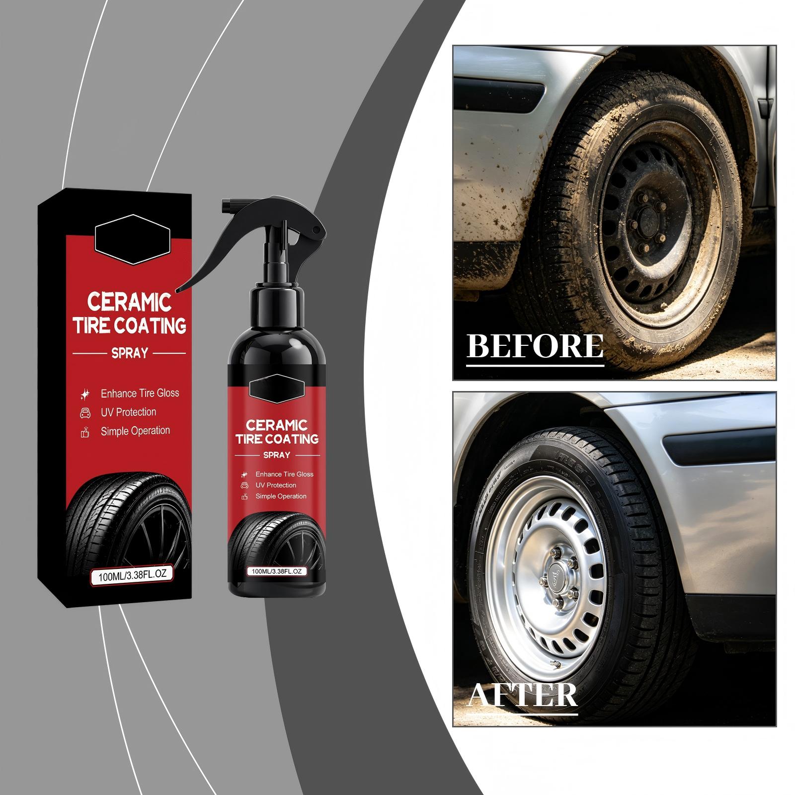Ceramic Tire Coating Spray 100ml Enhances Tire Gloss Provides UV Protection Easy Application for Long Lasting Tire Maintenance and Surface Protection One Size червоний
Ceramic Tire Coating Spray 100ml Enhances Tire Gloss Provides UV Protection Easy Application for Long Lasting Tire Maintenance and Surface Protection One Size червоний