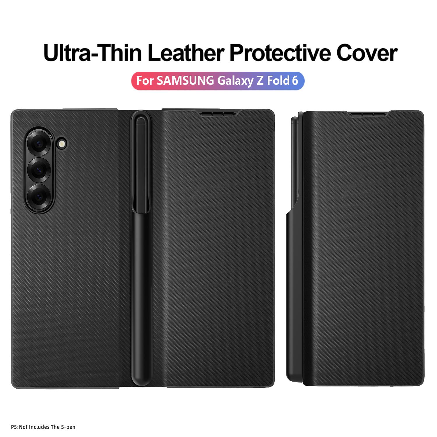 For Samsung Galaxy Z Fold6 5G Case PU Leather Phone Cover with Pencil Holder/Tempered Glass Film Red
For Samsung Galaxy Z Fold6 5G Case PU Leather Phone Cover with Pencil Holder/Tempered Glass Film Red
