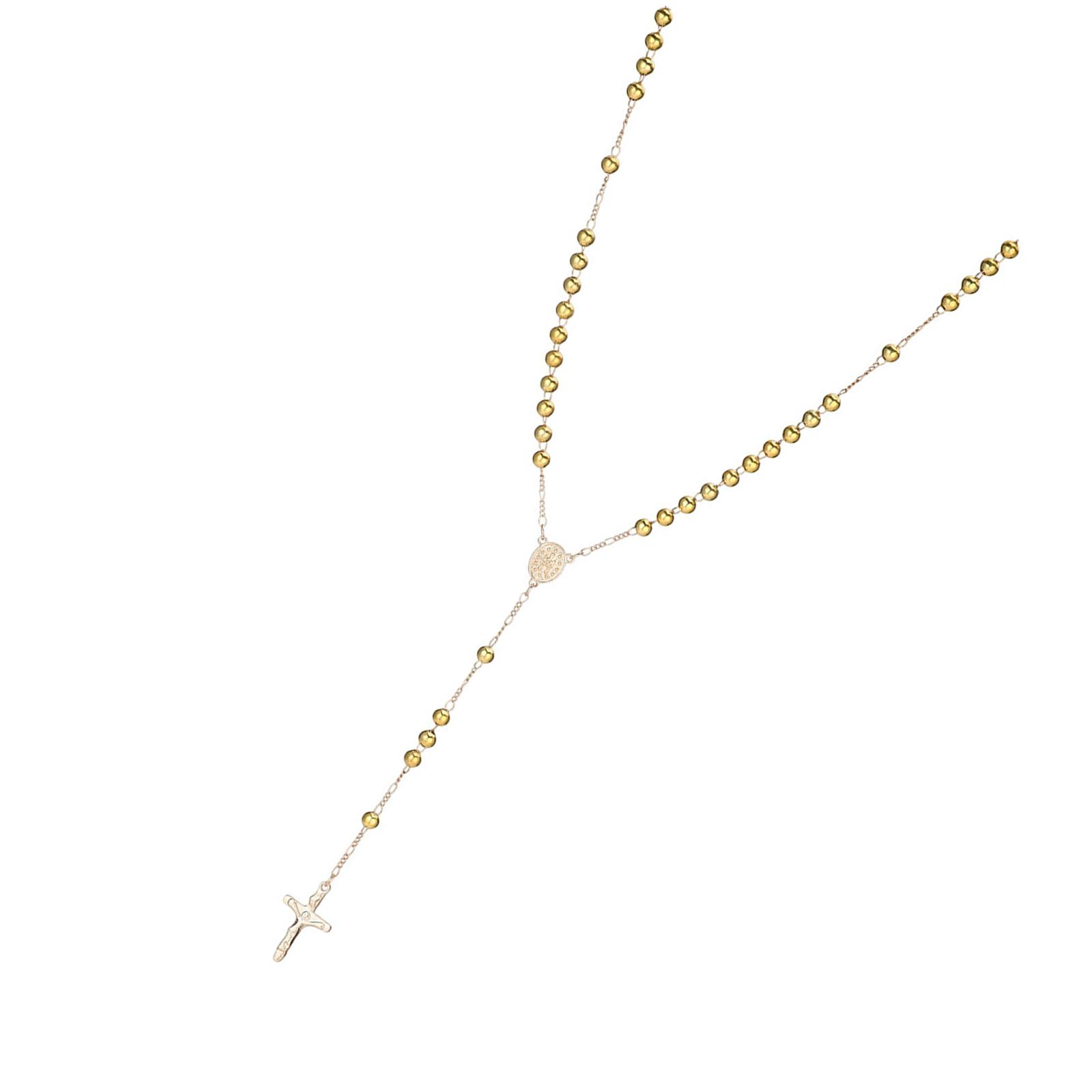 Sturdy Gold Iron Rosary Necklace With Detailed Crosses Design Collarbone Chain Charm Great For Gifts And Spiritual Use 1
Sturdy Gold Iron Rosary Necklace With Detailed Crosses Design Collarbone Chain Charm Great For Gifts And Spiritual Use 1