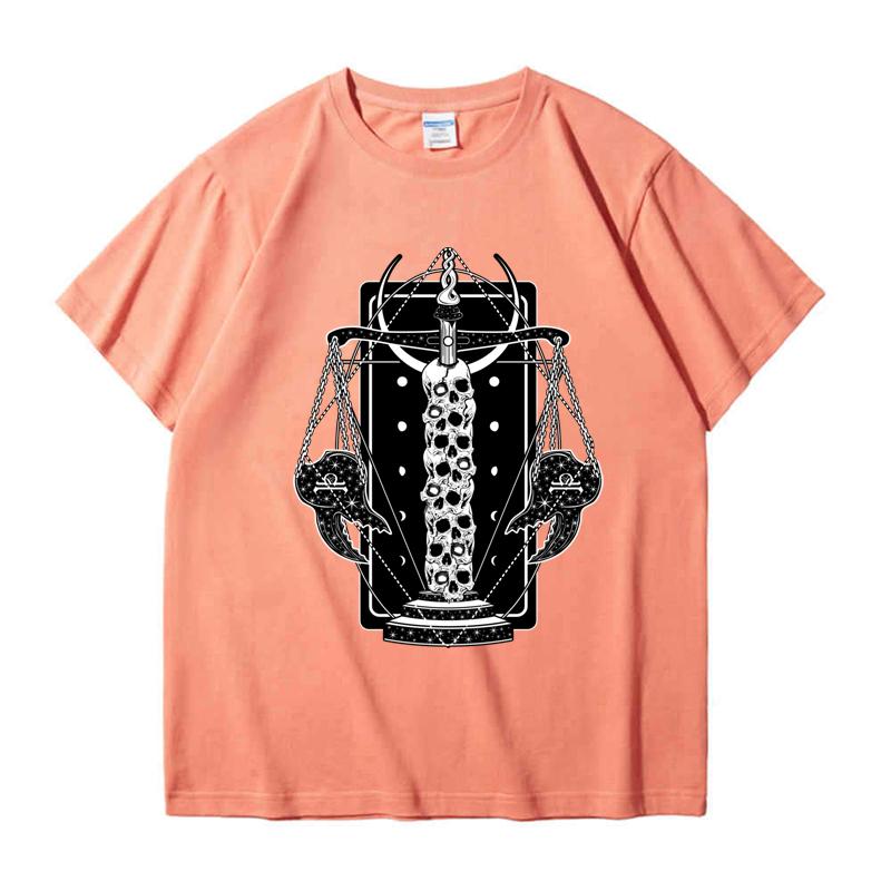 220GSM Heavyweight T-shirt 100% Cotton T Shirt Zodiac Libra Print Men Causal O-neck Basic Male Tops Tee
220GSM Heavyweight T-shirt 100% Cotton T Shirt Zodiac Libra Print Men Causal O-neck Basic Male Tops Tee