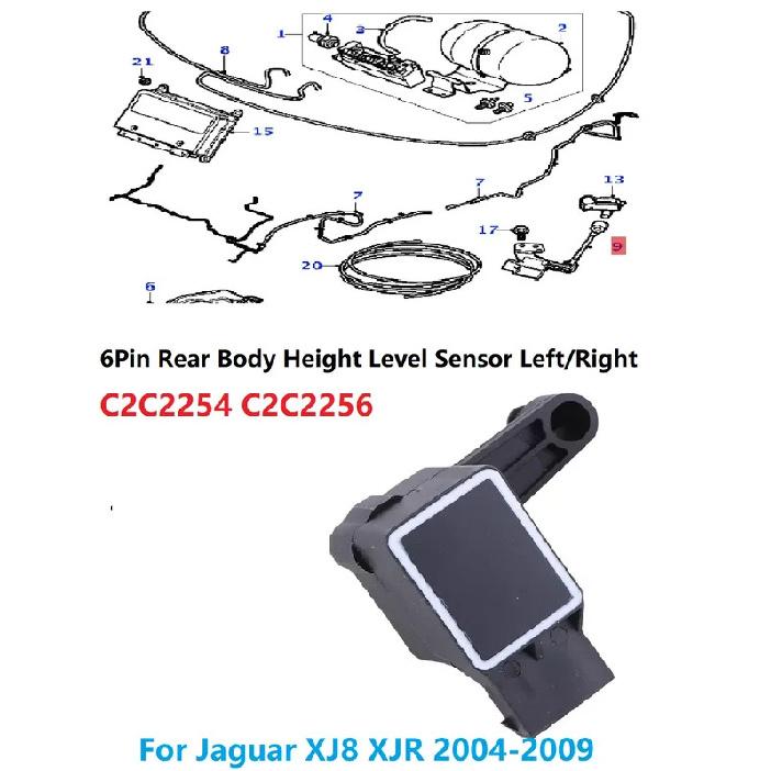 1Pcs 6Pin Rear Body Height Level Sensor C2C2254 C2C2256 For Jaguar XJ8 XJR 2004-2009 Air Suspension Level Sensor Left/Right
1Pcs 6Pin Rear Body Height Level Sensor C2C2254 C2C2256 For Jaguar XJ8 XJR 2004-2009 Air Suspension Level Sensor Left/Right